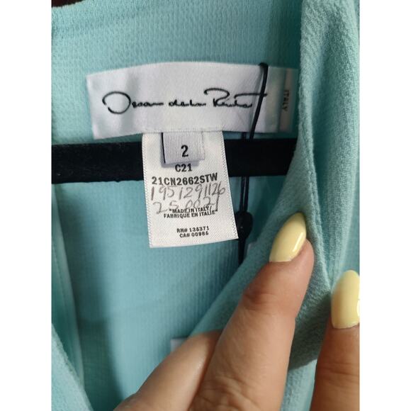 Oscar De La Renta Wool Blend Shift Dress Size 2 New With Tags $1999 - Picture 7 of 14